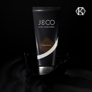 J&amp;CO 제이엔코 블랙 슈거 스크럽200ml 각질케어 인그로운 헤어방지 제이앤코